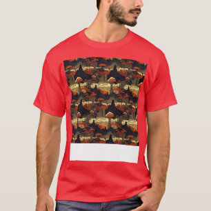 T-shirt Volcano Motif sans couture incendie Lava Magma