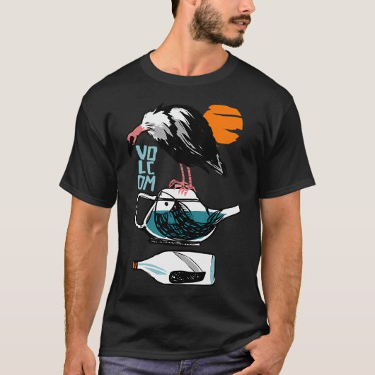 T-shirt volcom vintage vulture désert (Devant)