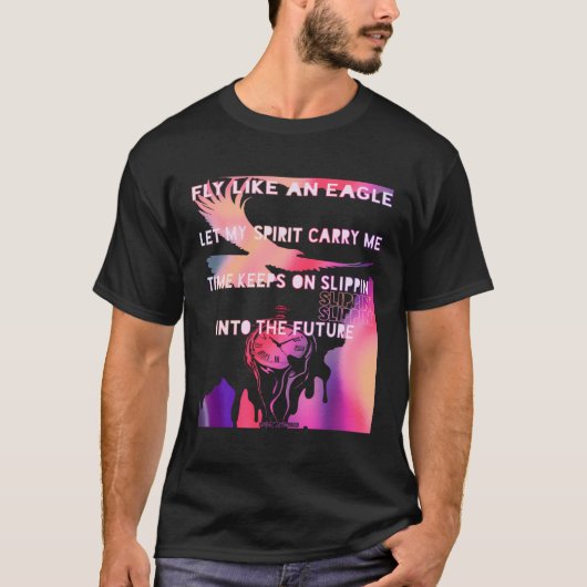 T-shirt Voler Comme Un Aigle Laissez Mon Esprit Me Porter  (Devant)