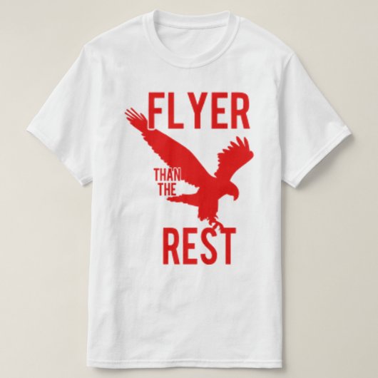 T-shirt Voler Comme Un Aigle Rouge/Blanc (Design devant)