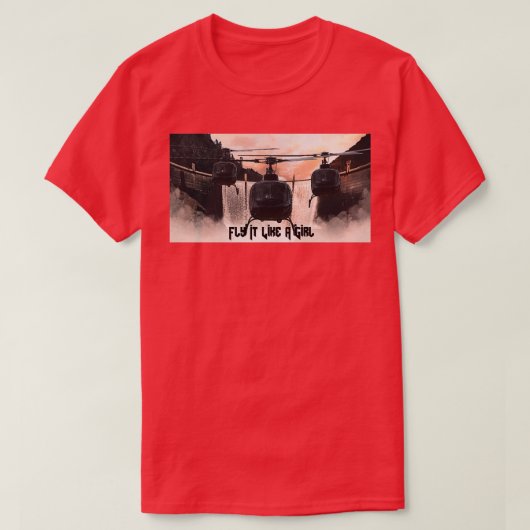 T-shirt Voler comme une fille (Design devant)