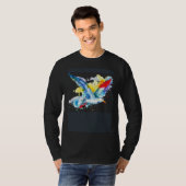 T-shirt Voler comme une mouette peinte (Devant entier)