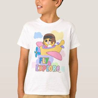 T-shirt Voler et explorer : Conception de jeux pour enfant