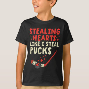 T-shirt Voler le cœur comme je vole des rondelles Saint-Va