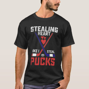 T-shirt Voler le cœur comme je vole des rondelles Saint-Va