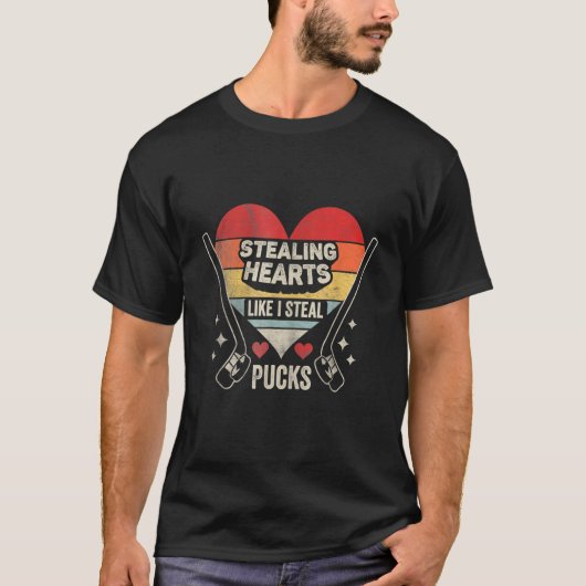 T-shirt Voler le coeur Comme je vole les canettes Valentin (Devant)