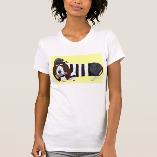T-shirt Voleur Basset Hound (Devant)