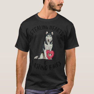 T-shirt Voleur de cœurs Pets de Siberian Husky Vale