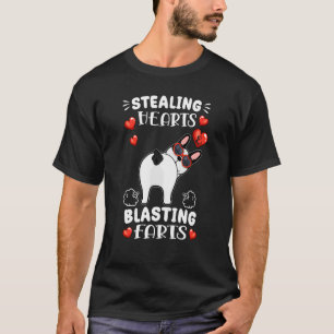 T-shirt Voleur de cœurs pets explosifs Bouledogue français