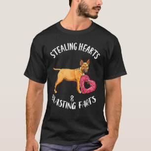 T-shirt Voleur de cœurs pets explosifs Taureau miniature T