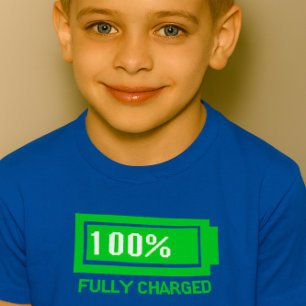 T-shirt 'Volledig Opgeladen'