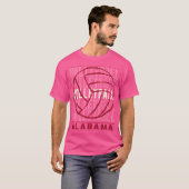 T-shirt Volley-ball Alabama (Devant entier)