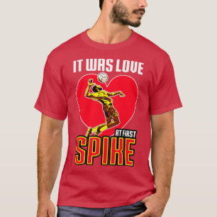 T-shirt Volley-ball C'Était L'Amour Au Premier Spike