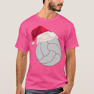 T-shirt Volley-ball De Noël À Santa Hat