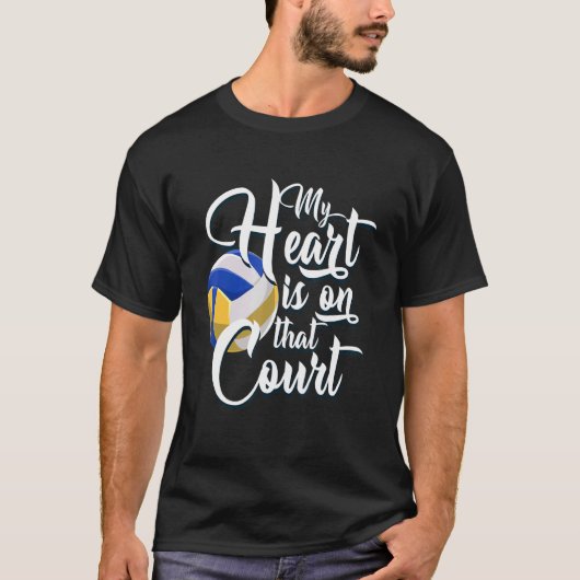 T-shirt Volley-ball de plage Volley-ball intérieur Volley- (Devant)