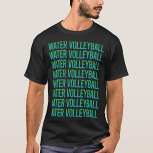 T-shirt Volley-ball d'eau de texte dégradé