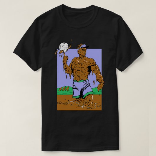 T-shirt Volley-ball en boue (Design devant)