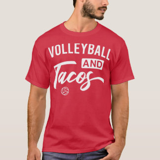 T-shirt Volley-ball et Tacos amusant Foodie Volleyball Pla