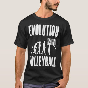T-shirt Volley-ball Joueur Sport Retro Evolution Volleybal