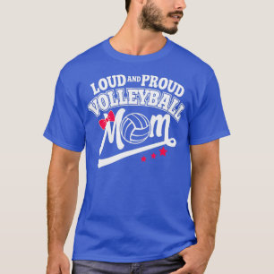 T-shirt Volley-ball Loud et Fière maman femmes