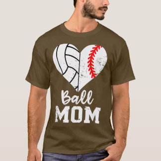 T-shirt Volley-ball Maman Baseball Volley-ball Mothers Day