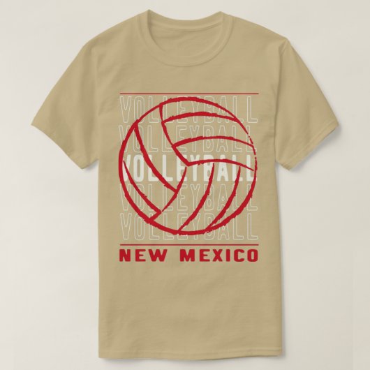 T-shirt Volley-ball Nouveau-Mexique (Design devant)