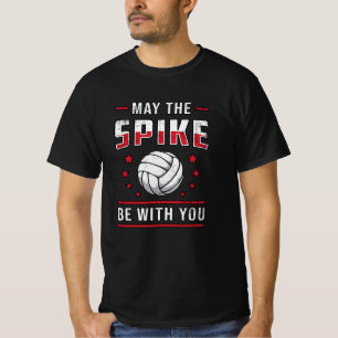 T-shirt Volley-ball Peut-Être Le Spike Be With You Retro P