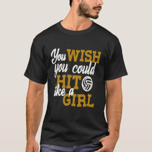 T-shirt Volley-ball Pour Filles Ados Touchées Comme Une Fi