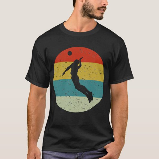 T-shirt volley-ball rétro (Devant)