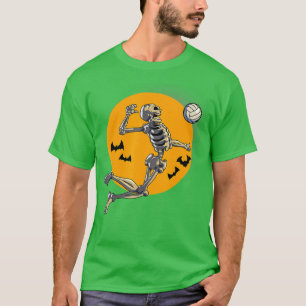 T-shirt Volley-ball Squelette Femmes Hommes Volley-ball Jo