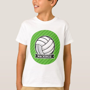 T-shirt Volley-ball sur Green Stripes
