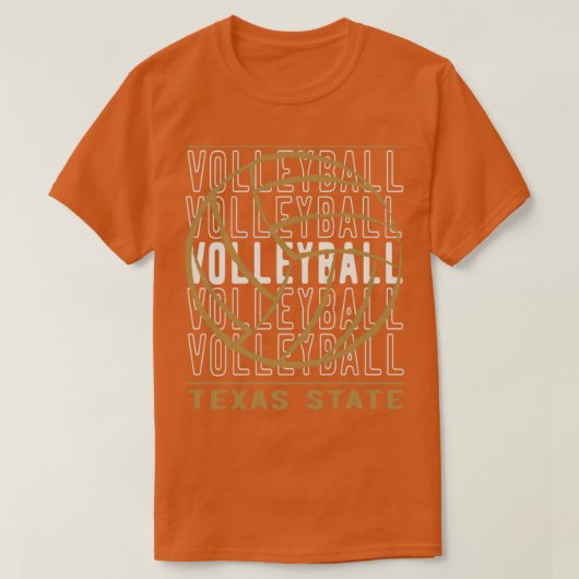 T-shirt Volley-ball Texas State (Design devant)
