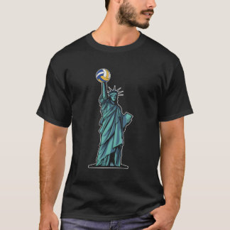 T-shirt Volley-ball Usa Vball Beach Volleyball 4 juillet