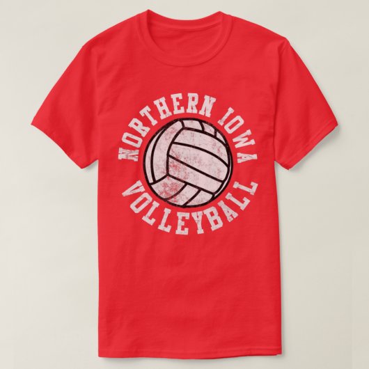 T-shirt Volley-ball vintage Iowa Nord (Design devant)