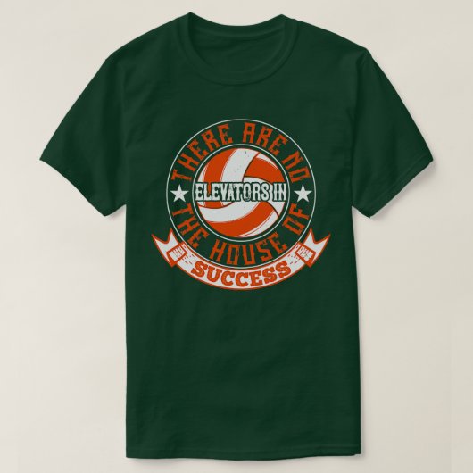 T-shirt Volley Il N'Y A Pas D'Ascenseurs (Design devant)