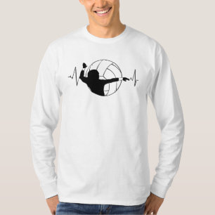 T-shirt Volleyball - Battement de coeur de joueur de volle