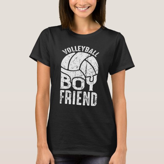 T-shirt Volleyball Boyfriend Coach Fan Player (Devant)