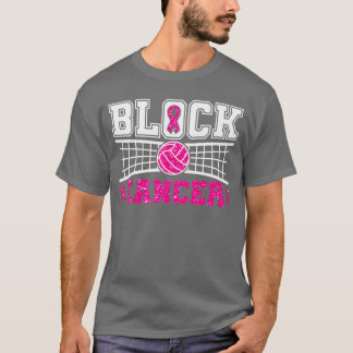 T-shirt Volleyball Breast Cancer Awareness Block Out Cance