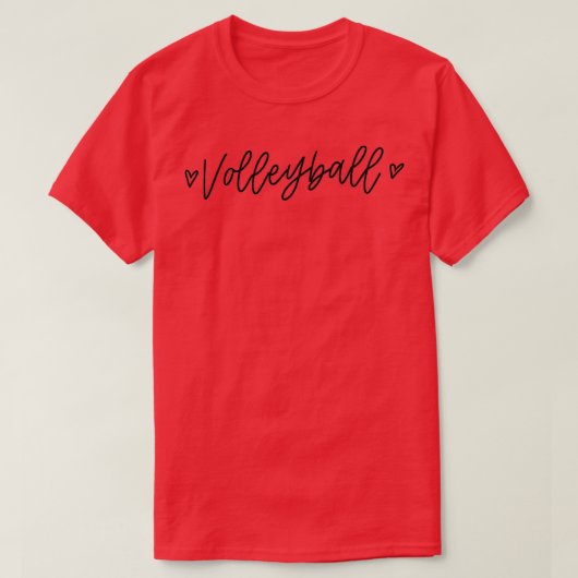 T-shirt Volleyball Calligraphie (Design devant)