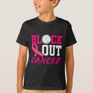 T-shirt Volleyball Cancer du sein Sensibilisation Bloquer