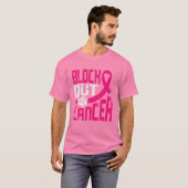T-shirt Volleyball Cancer du sein Sensibilisation Bloquer  (Devant entier)