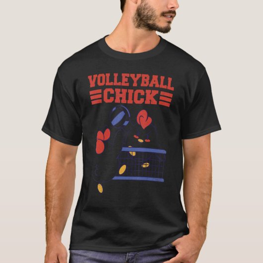 T-shirt Volleyball Chick (Devant)