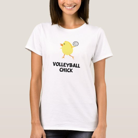 T-shirt Volleyball Chick (Devant)