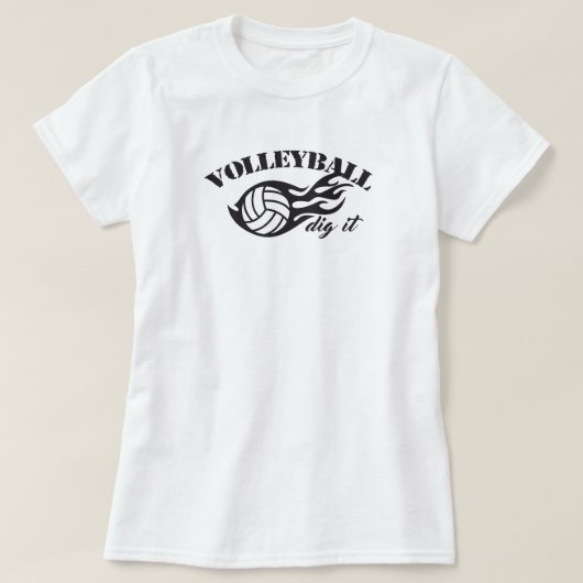 T-Shirt Volleyball Creuse Le Jeu (Design devant)