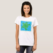 T-shirt Volleyball de plage de tortue (Devant entier)