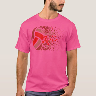 T-shirt Volleyball de plage Volleyball Cœur