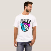 T-shirt Volleyball de transitoire (Devant entier)