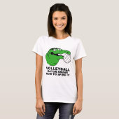 T-shirt VOLLEYBALL de vitesse d'alligator (Devant entier)