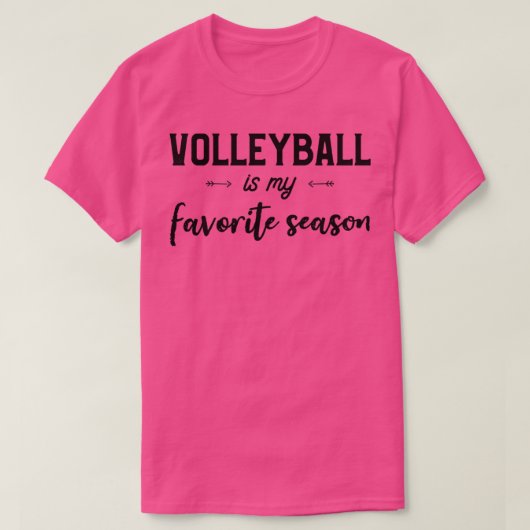 T-shirt Volleyball Est Ma Saison Préférée Funny Volleyball (Design devant)