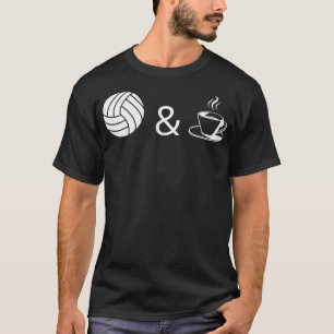 T-shirt Volleyball et café drôle cadeau pour Café i love